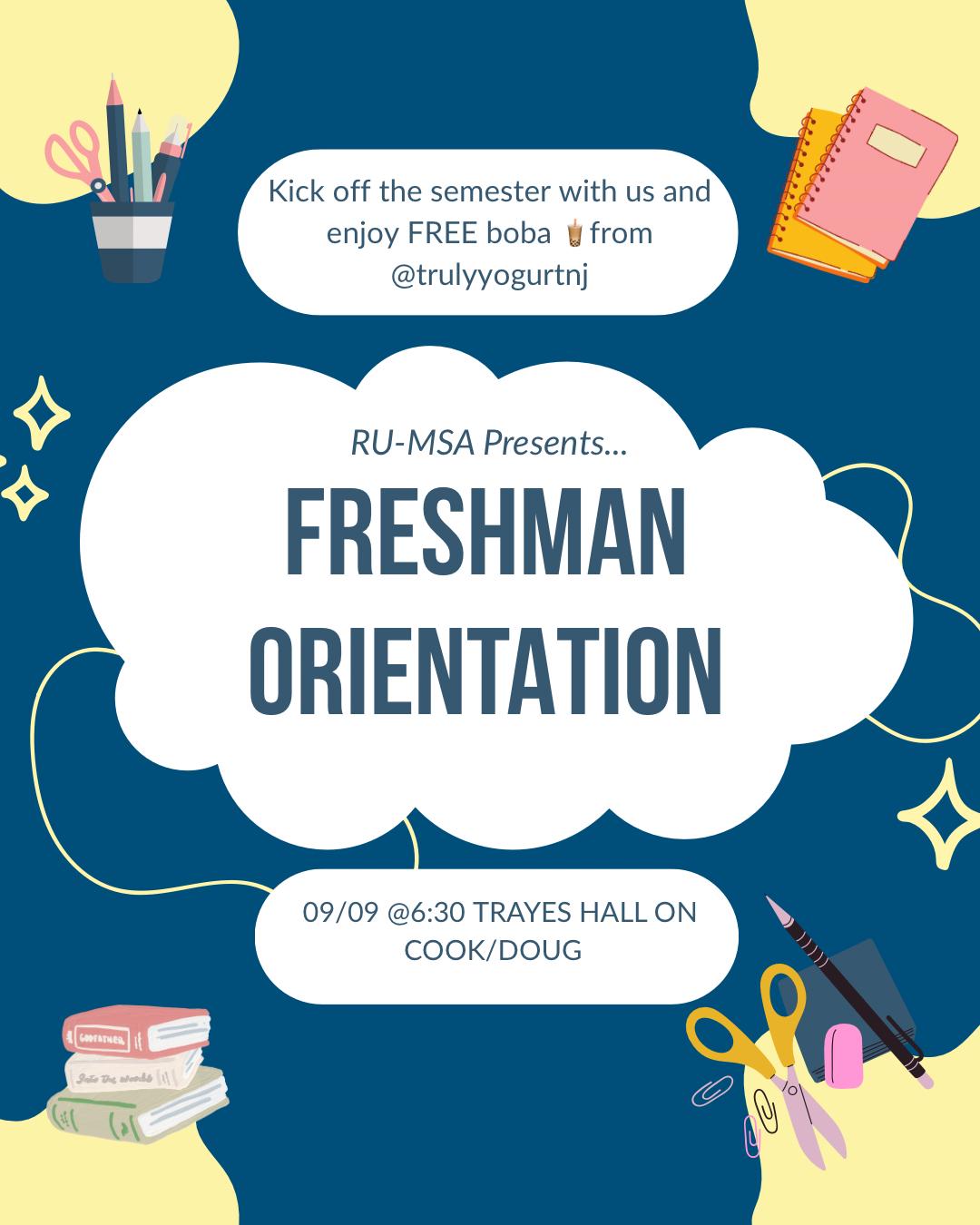 Freshman Orientation Poster